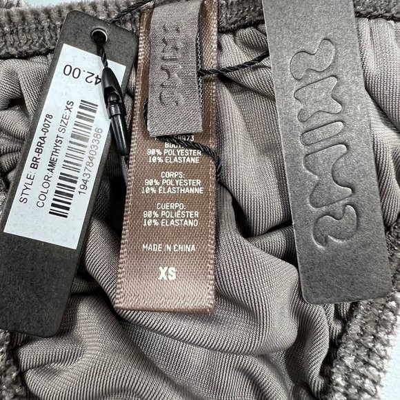 SKIMS Velvet Stretch Plunge Bra in Amethyst - Picture 11 of 12